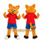 Cat Mascot Costume with Custom Logo