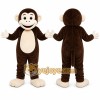 Brown Monkey Mascot Costume with Custom Logo Brown Monkey Mascot Costume with Custom Logo