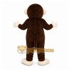 Brown Monkey Mascot Costume with Custom Logo Brown Monkey Mascot Costume with Custom Logo