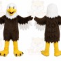 Brown Eagle Mascot Costume with Custom Logo