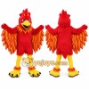 Red Bird Mascot Costume with Custom Logo