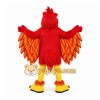 Red Bird Mascot Costume with Custom Logo