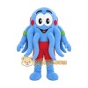 Blue Octopus Mascot Costume with Custom Logo Blue Octopus Mascot Costume with Custom Logo