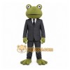 Green Frog Mascot Costume with Custom Logo Green Frog Mascot Costume with Custom Logo