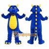 Blue Dragon Mascot Costume with Custom Logo Blue Dragon Mascot Costume with Custom Logo