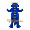 Blue Dragon Mascot Costume with Custom Logo Blue Dragon Mascot Costume with Custom Logo
