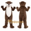 Brown Otter Mascot Costume with Custom Logo Brown Otter Mascot Costume with Custom Logo