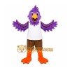 Purple Bird Mascot Costume with Custom Logo