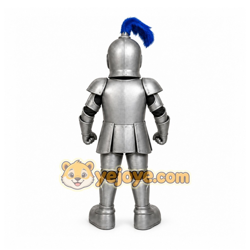 Armored Knight Mascot Costume with Custom Logo Armored Knight Mascot Costume with Custom Logo