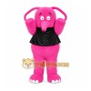 Pink Elephant Mascot Costume with Custom Logo Pink Elephant Mascot Costume with Custom Logo