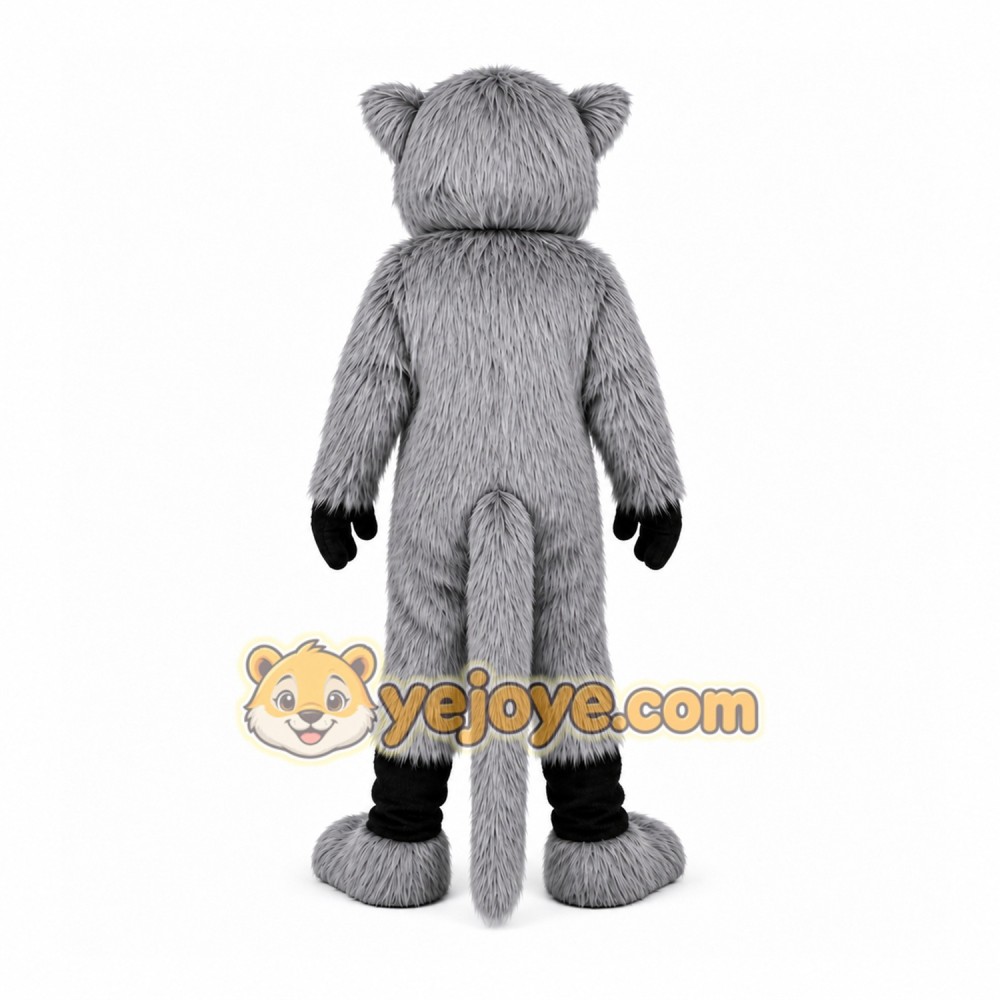 Gray Raccoon Mascot Costume with Custom Logo Gray Raccoon Mascot Costume with Custom Logo