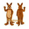 Brown Kangaroo Mascot Costume with Custom Logo Brown Kangaroo Mascot Costume with Custom Logo