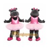 Gray Hippo Mascot Costume with Custom Logo Gray Hippo Mascot Costume with Custom Logo
