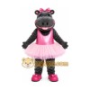 Gray Hippo Mascot Costume with Custom Logo Gray Hippo Mascot Costume with Custom Logo