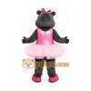 Gray Hippo Mascot Costume with Custom Logo Gray Hippo Mascot Costume with Custom Logo