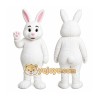 White Rabbit Mascot Costume with Custom Logo White Rabbit Mascot Costume with Custom Logo