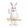White Rabbit Mascot Costume with Custom Logo White Rabbit Mascot Costume with Custom Logo
