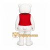 White Bear Mascot Costume with Custom Logo White Bear Mascot Costume with Custom Logo