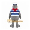 Gray Seal Mascot Costume with Custom Logo Gray Seal Mascot Costume with Custom Logo