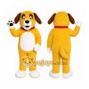 Yellow Dog Mascot Costume with Custom Logo Yellow Dog Mascot Costume with Custom Logo