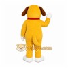 Yellow Dog Mascot Costume with Custom Logo Yellow Dog Mascot Costume with Custom Logo