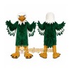 Green Eagle Mascot Costume with Custom Logo Green Eagle Mascot Costume with Custom Logo
