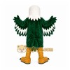 Green Eagle Mascot Costume with Custom Logo Green Eagle Mascot Costume with Custom Logo