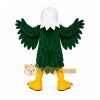 Green Eagle Mascot Costume with Custom Logo Green Eagle Mascot Costume with Custom Logo