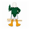 Green Eagle Mascot Costume with Custom Logo Green Eagle Mascot Costume with Custom Logo