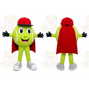 Green Superhero Mascot Costume with Custom Logo