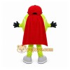 Green Superhero Mascot Costume with Custom Logo Green Superhero Mascot Costume with Custom Logo