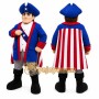 Colonial Man Mascot Costume with Custom Logo