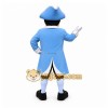 Colonial Man Mascot Costume with Custom Logo