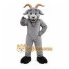 Gray Goat Mascot Costume with Custom Logo Gray Goat Mascot Costume with Custom Logo