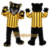 Black Panther Mascot Costume with Custom Logo Black Panther Mascot Costume with Custom Logo