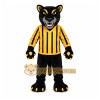 Black Panther Mascot Costume with Custom Logo Black Panther Mascot Costume with Custom Logo
