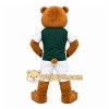 Tan Bear Mascot Costume with Custom Logo Tan Bear Mascot Costume with Custom Logo