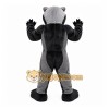 Gray Wolf Mascot Costume with Custom Logo Gray Wolf Mascot Costume with Custom Logo