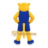 Yellow Cougar Mascot Costume with Custom Logo Yellow Cougar Mascot Costume with Custom Logo