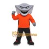 Orange Shark Mascot Costume with Custom Logo Orange Shark Mascot Costume with Custom Logo