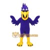 Purple Bird Mascot Costume with Custom Logo