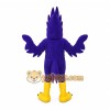 Purple Bird Mascot Costume with Custom Logo