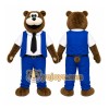 Brown Bear Mascot Costume with Custom Logo Brown Bear Mascot Costume with Custom Logo