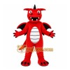 Red Dragon Mascot Costume with Custom Logo Red Dragon Mascot Costume with Custom Logo