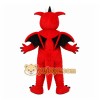 Red Dragon Mascot Costume with Custom Logo Red Dragon Mascot Costume with Custom Logo