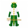 Green Dinosaur Mascot Costume with Custom Logo Green Dinosaur Mascot Costume with Custom Logo