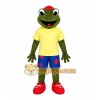 Green Frog Mascot Costume with Custom Logo Green Frog Mascot Costume with Custom Logo