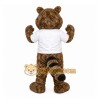 Brown Raccoon Mascot Costume with Custom Logo Brown Raccoon Mascot Costume with Custom Logo