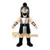 Silver Roman Warrior Mascot Costume with Custom Logo Silver Roman Warrior Mascot Costume with Custom Logo