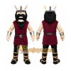 Burgundy Viking Mascot Costume with Custom Logo Burgundy Viking Mascot Costume with Custom Logo
